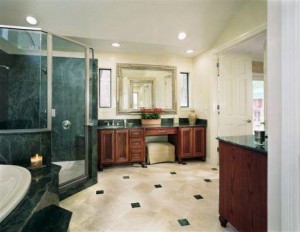 Mountain Lakes Bathroom with New Cabinetry